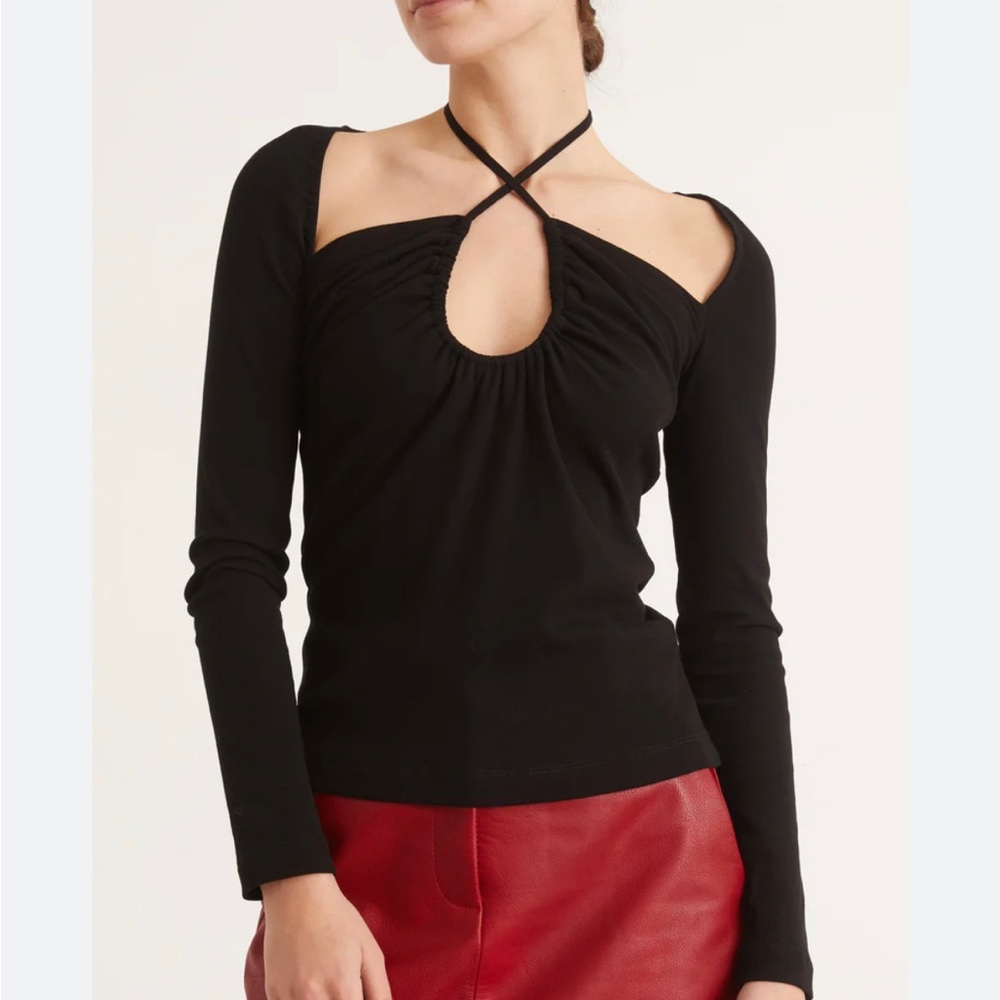 Rosetta Getty Tie Front Top